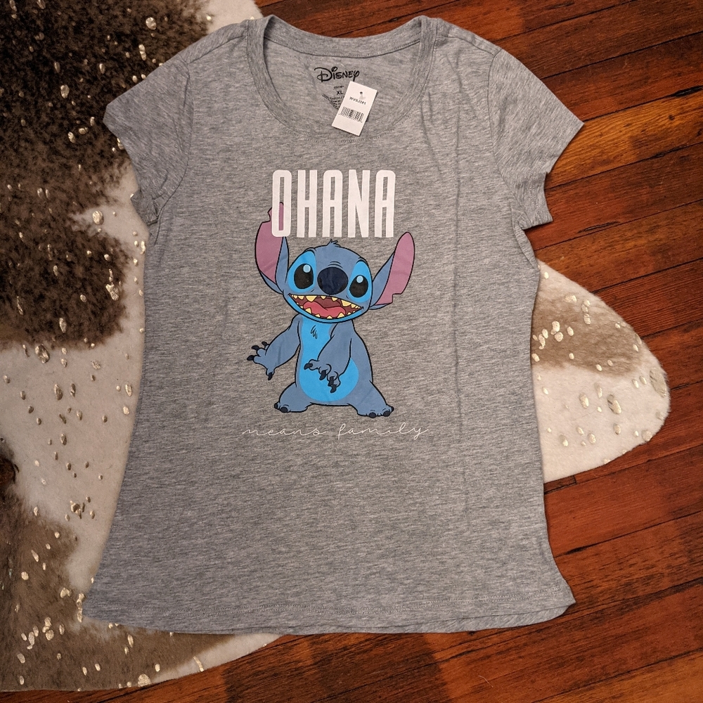 Disney Lilo & Stitch "ohana means family" tee
